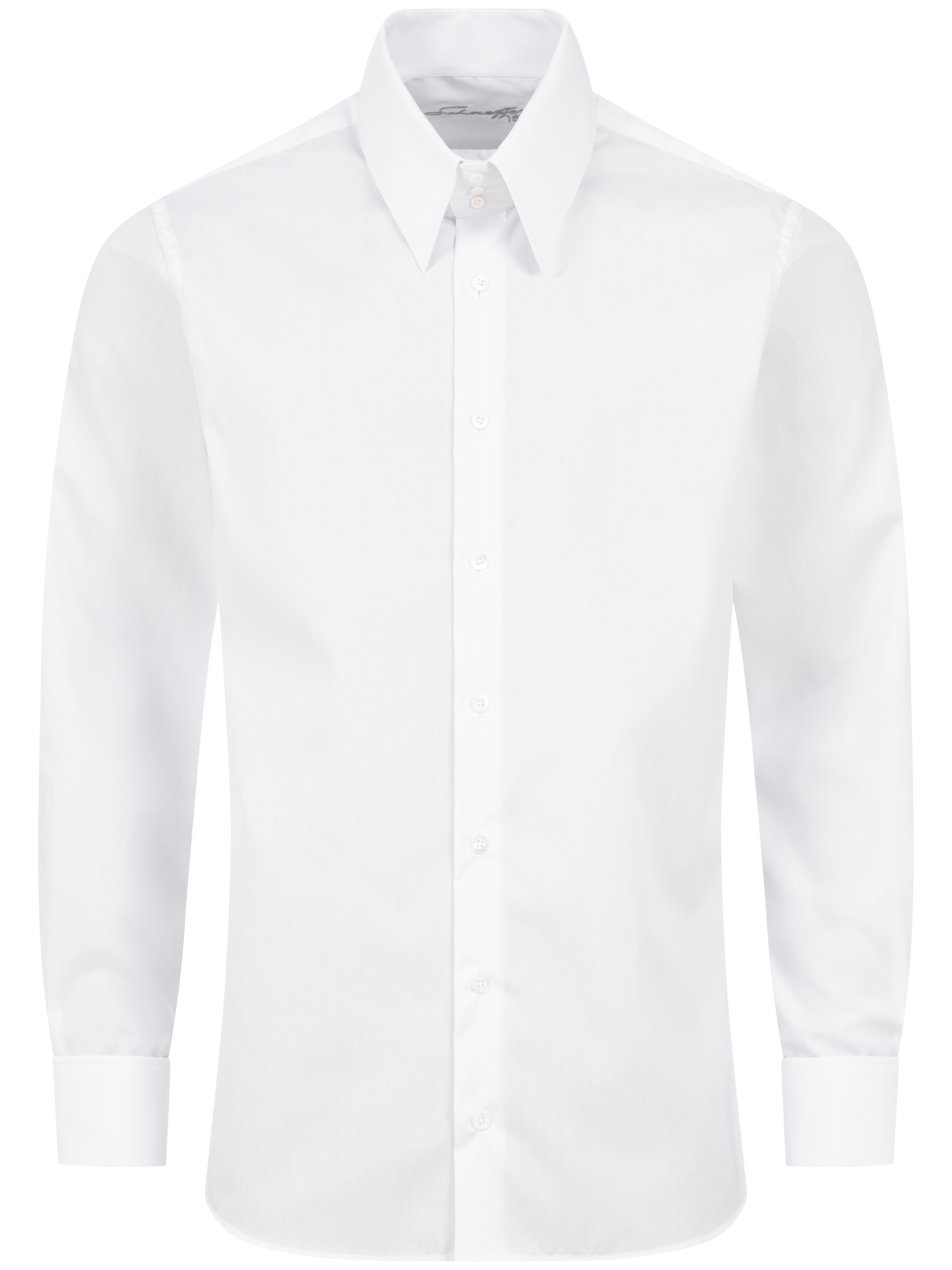 Weißes Modern Cut Royal Line Schaeffer Hemd mit Spearpoint Kragen Weißes Modern Cut Royal Line Schaeffer Hemd mit Spearpoint Kragen