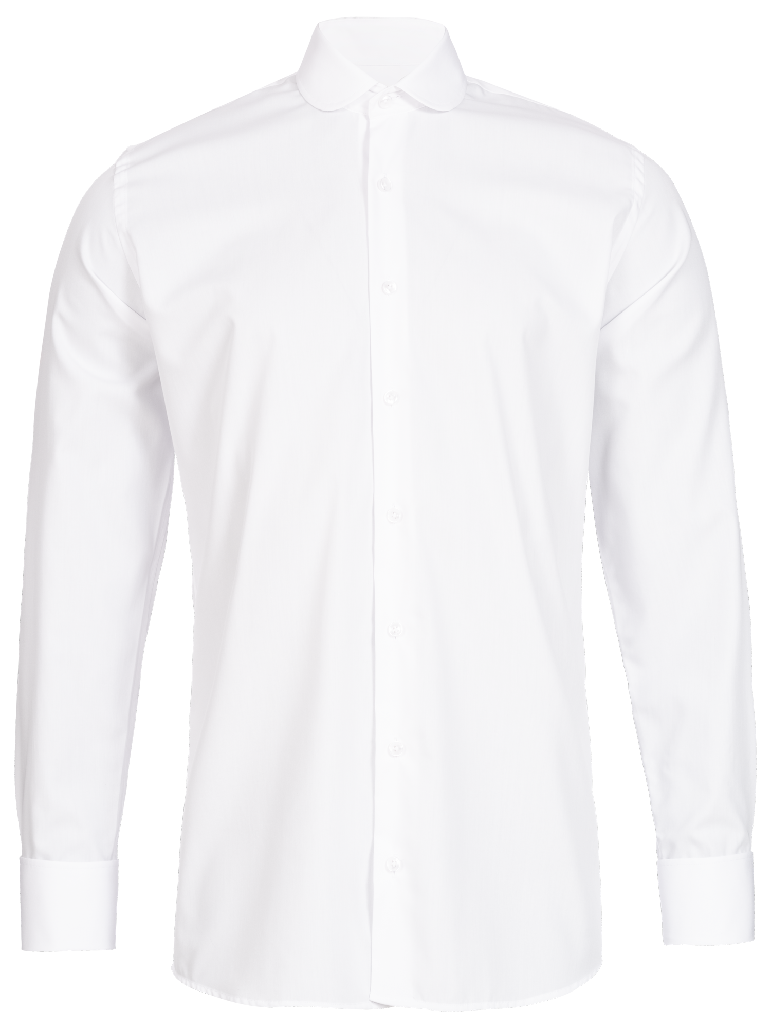 Weißes Modern Cut Premium Line Schaeffer Hemd mit Club Kragen Weißes Modern Cut Premium Line Schaeffer Hemd mit Club Kragen