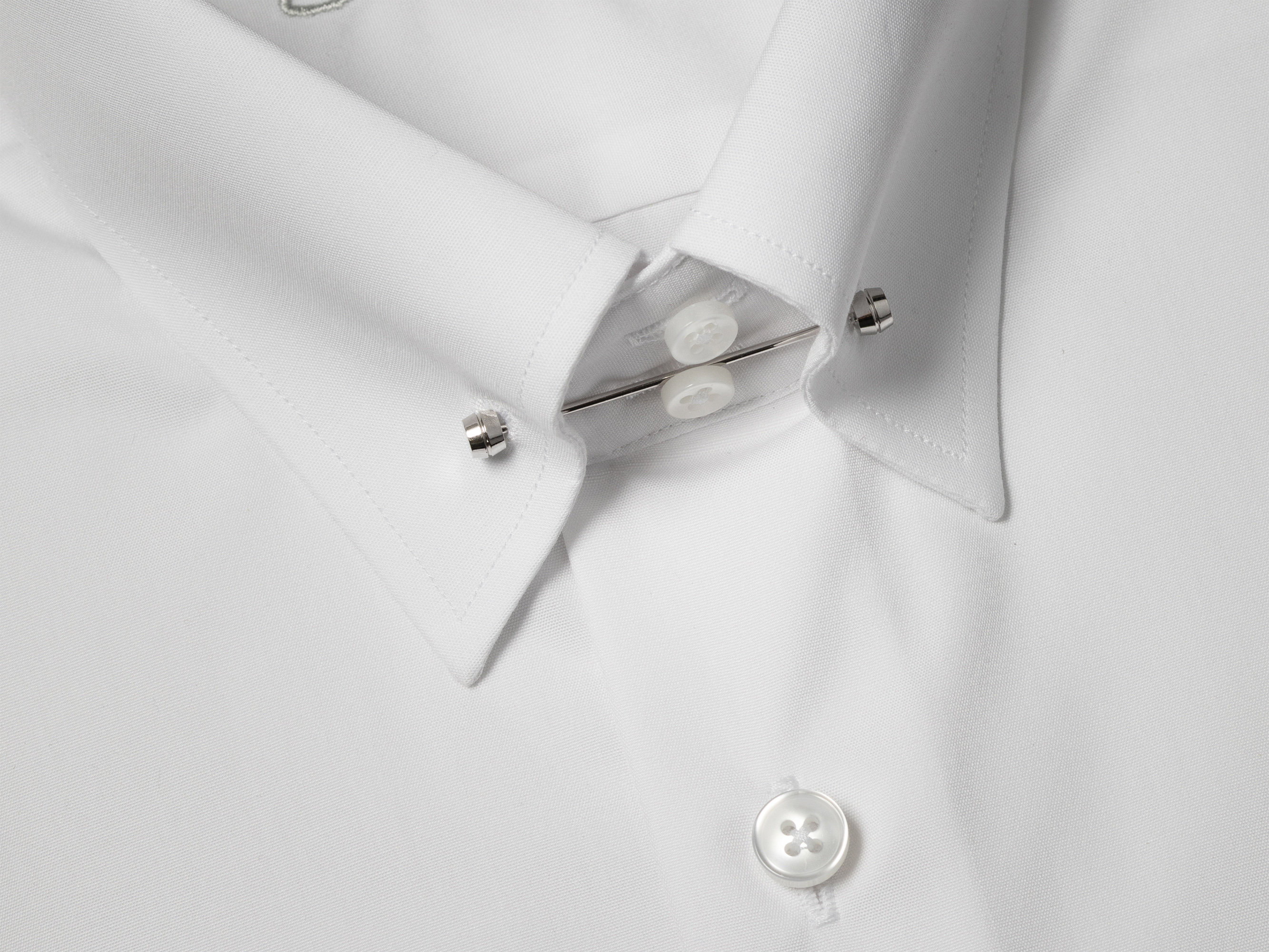 Weißes Modern Cut Premium Line Schaeffer Hemd mit Piccadilly Kragen Weißes Modern Cut Premium Line Schaeffer Hemd mit Piccadilly Kragen