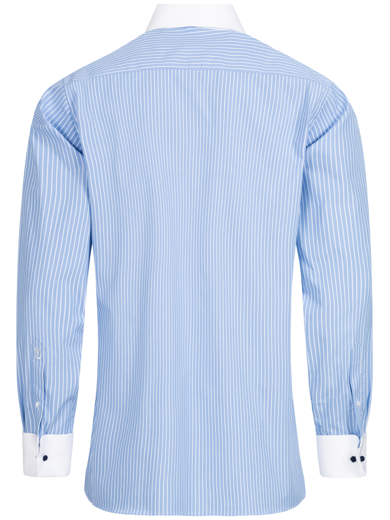Hellblau gestreiftes Slim Fit Classic Line Schaeffer Hemd mit Tab Kragen Hellblau gestreiftes Slim Fit Classic Line Schaeffer Hemd mit Tab Kragen