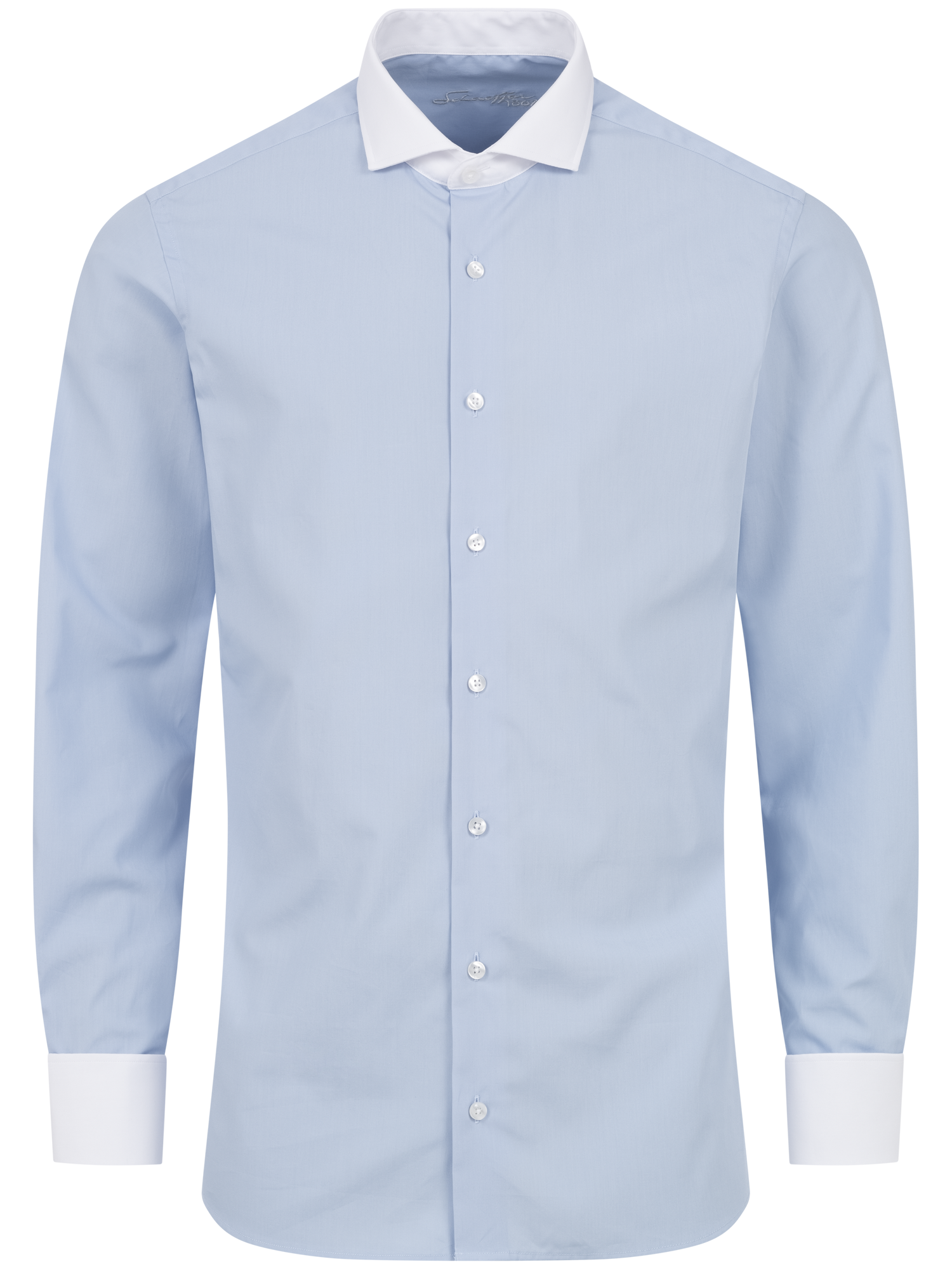 Hellblaues Modern Cut Classic Line Schaeffer Hemd mit Hai Kragen Hellblaues Modern Cut Classic Line Schaeffer Hemd mit Hai Kragen