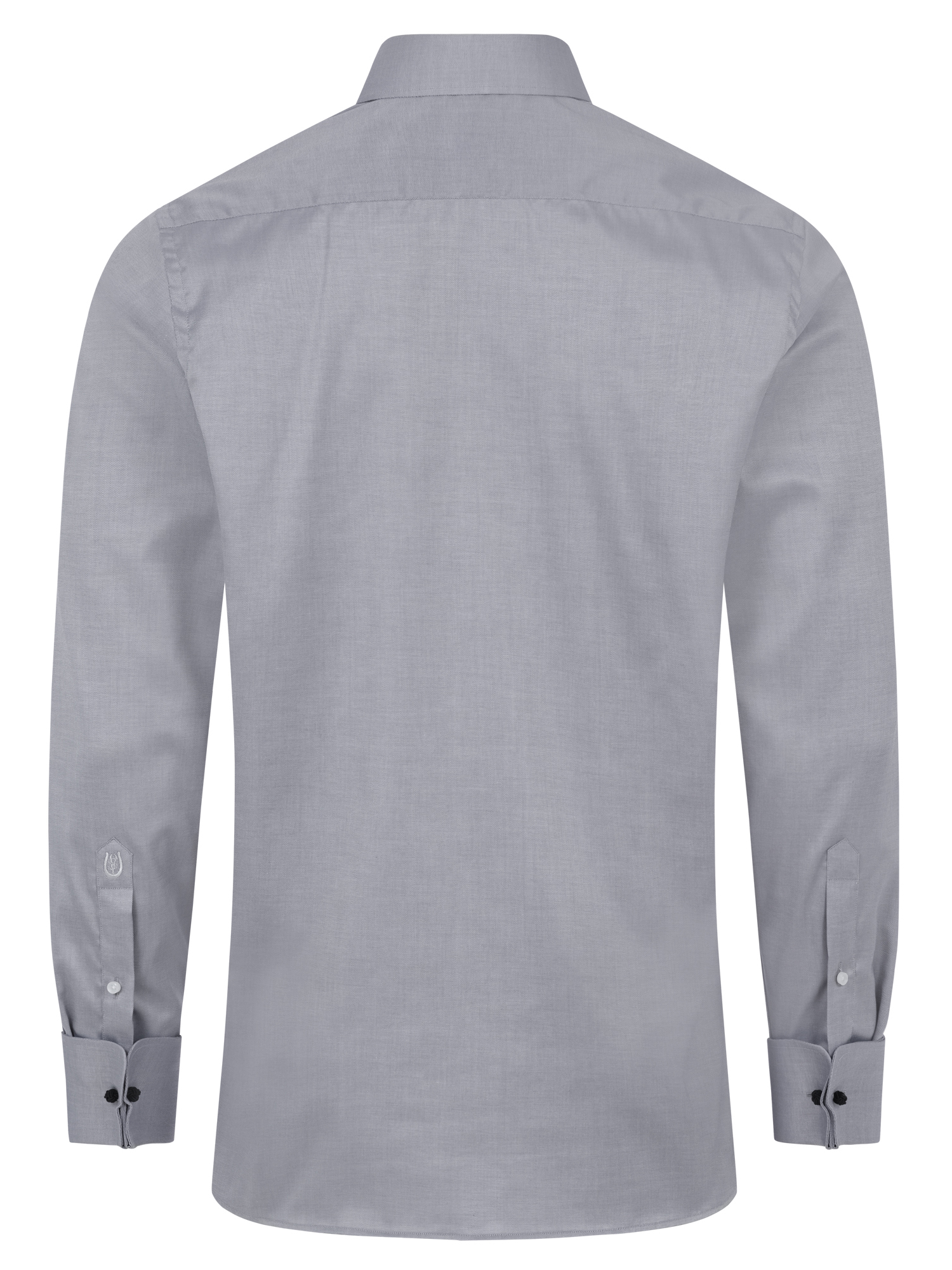 Graues Fischgrat Modern Cut Premium Line Schaeffer Hemd mit Piccadilly Kragen 