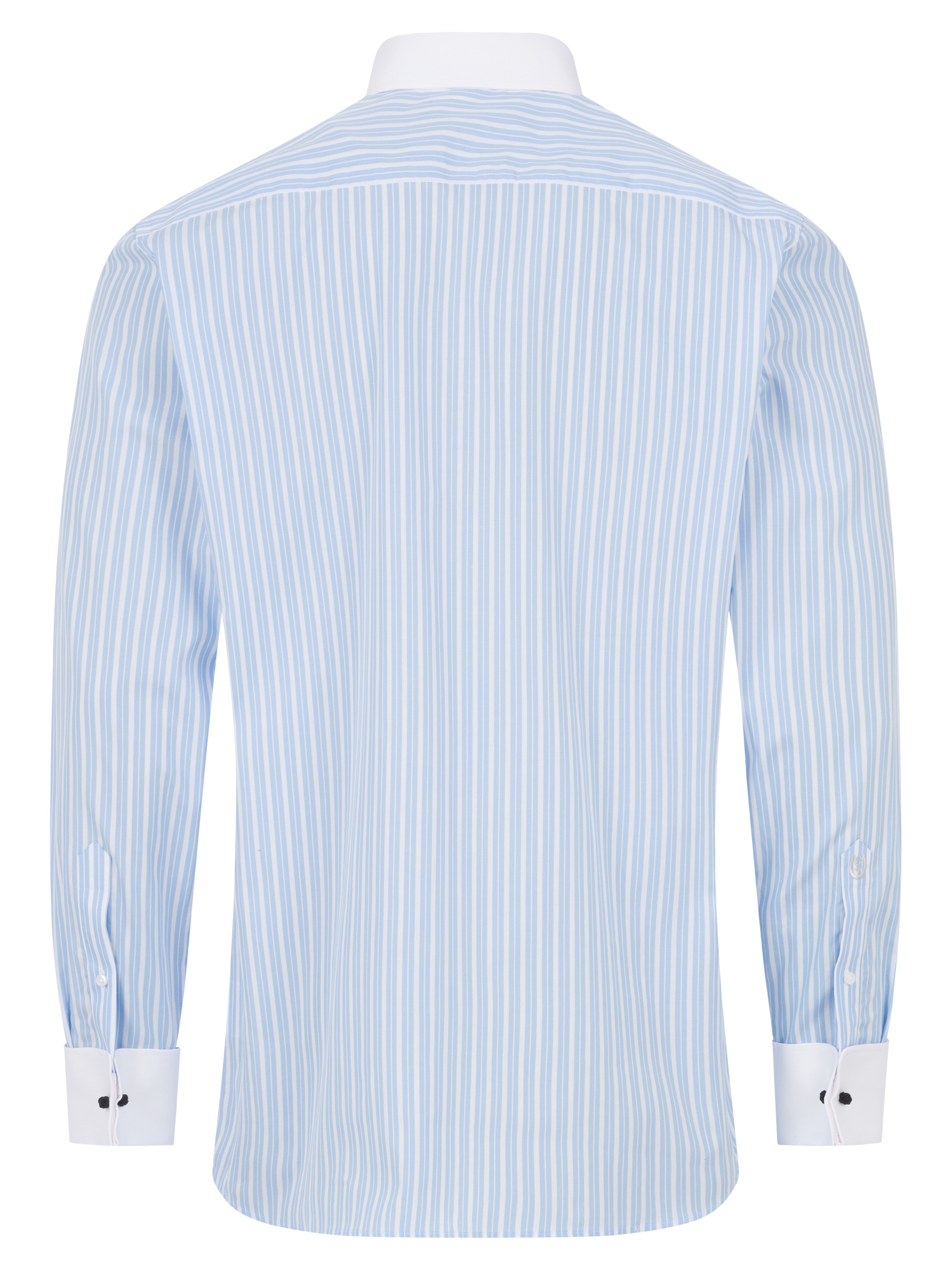 Hellblau Doppelstreifen Modern Cut Classic Line Schaeffer Hemd mit Piccadilly Kragen Hellblau Doppelstreifen Modern Cut Classic Line Schaeffer Hemd mit Piccadilly Kragen