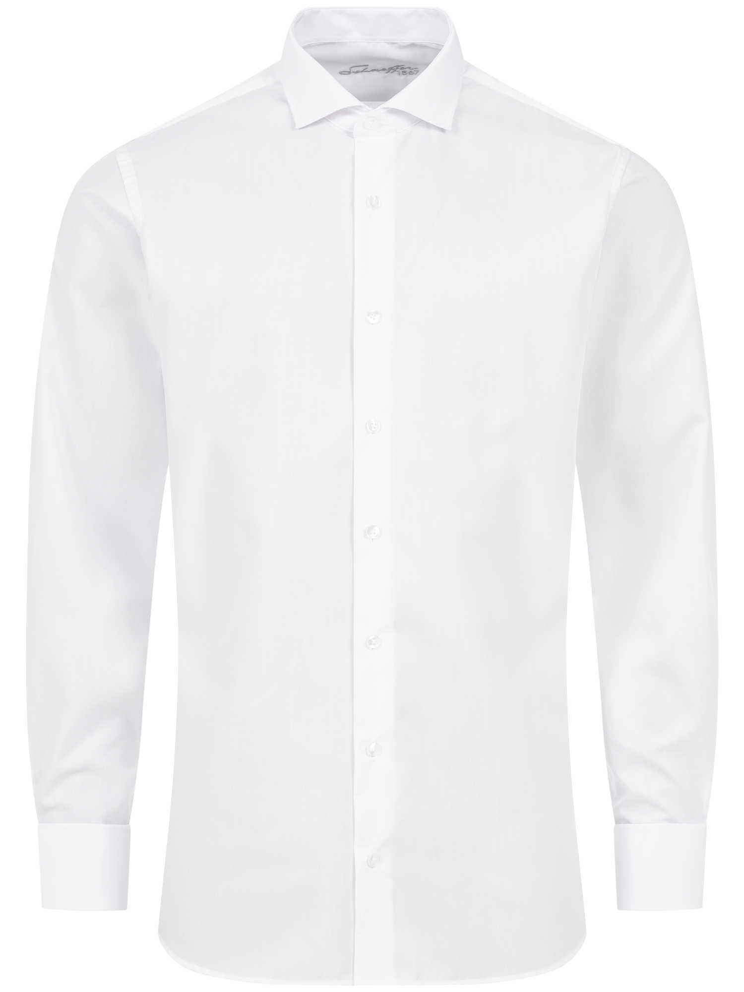 Weißes Modern Cut Classic Line Schaeffer Hemd mit Hai Kragen Weißes Modern Cut Classic Line Schaeffer Hemd mit Hai Kragen