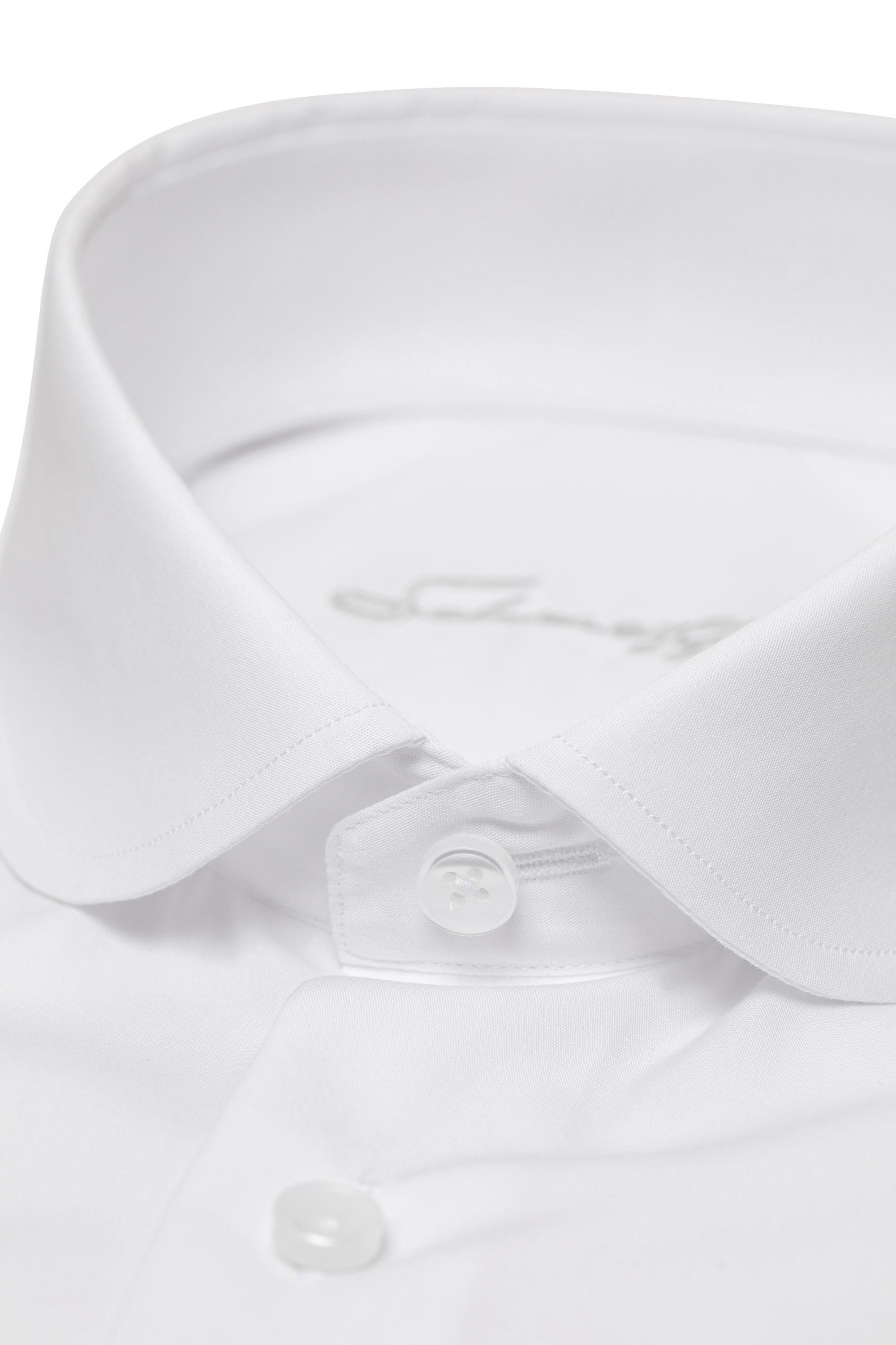 Weißes Slim Fit Classic Line Schaeffer Hemd mit Club Kragen Weißes Slim Fit Classic Line Schaeffer Hemd mit Club Kragen