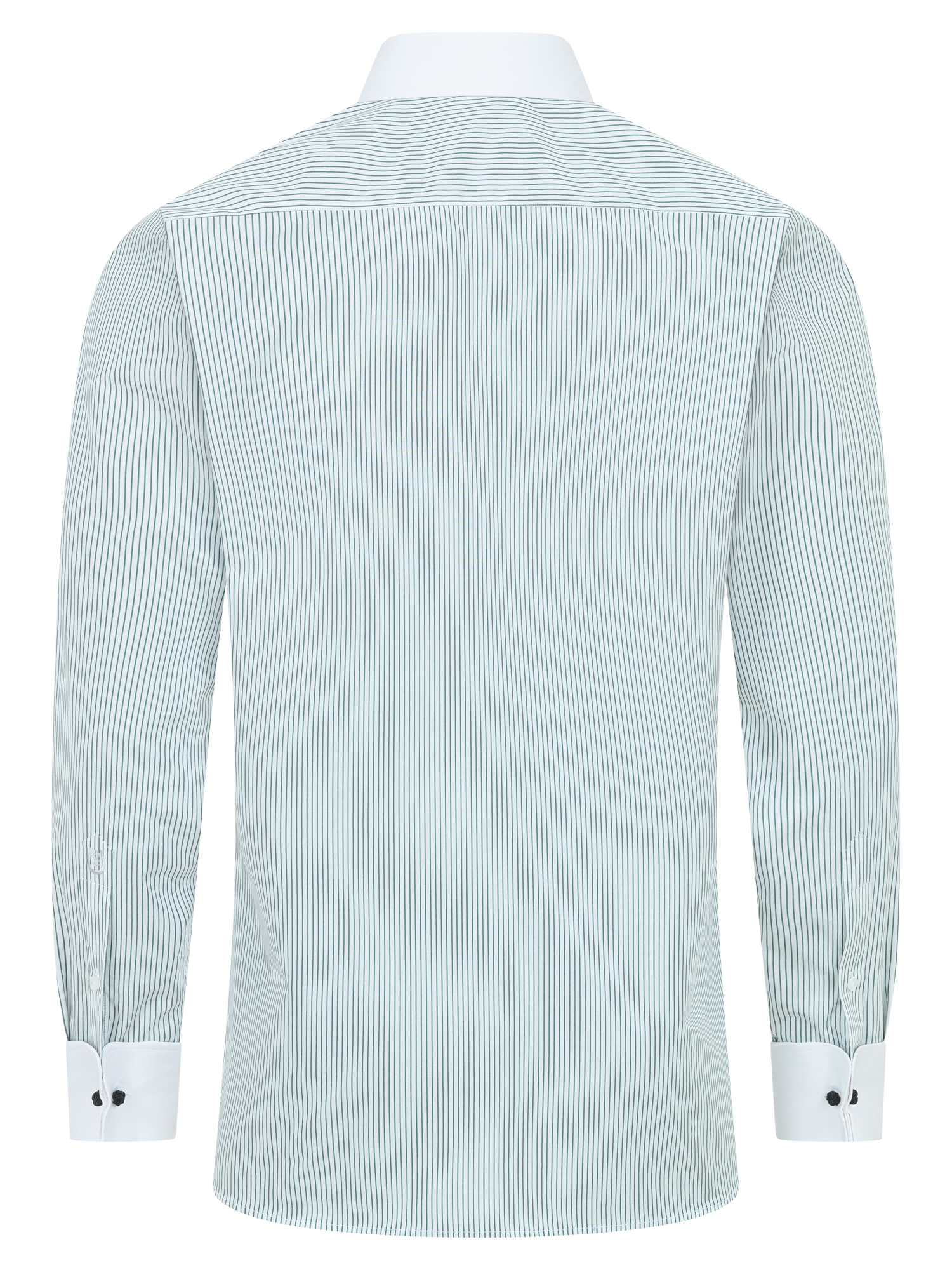 Grüne Streifen Modern Cut Classic Line Schaeffer Hemd mit Piccadilly Kragen