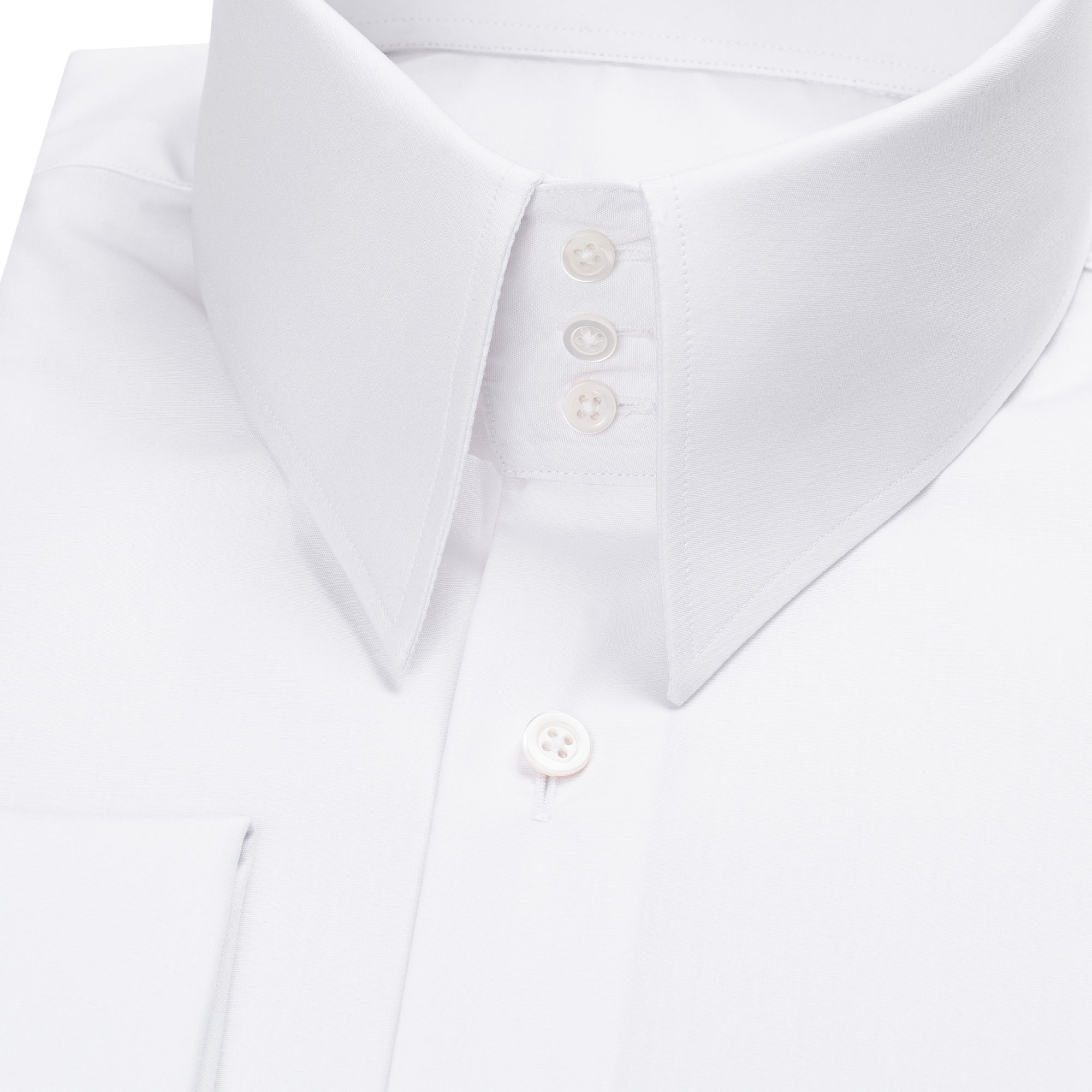 Weißes Modern Cut Royal Line Schaeffer Hemd mit Spearpoint Kragen Weißes Modern Cut Royal Line Schaeffer Hemd mit Spearpoint Kragen