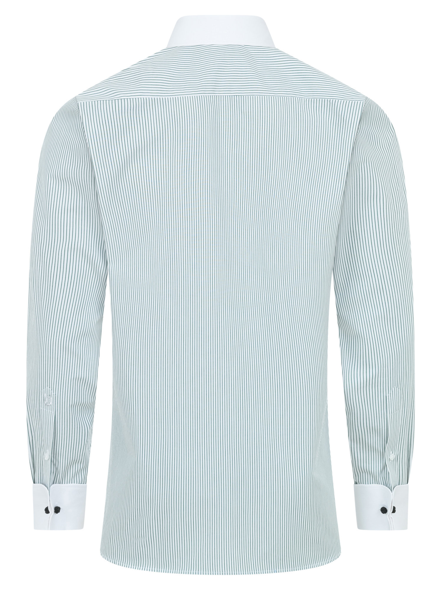 Grüne Streifen Slim Fit Classic Line Schaeffer Hemd mit Piccadilly Kragen