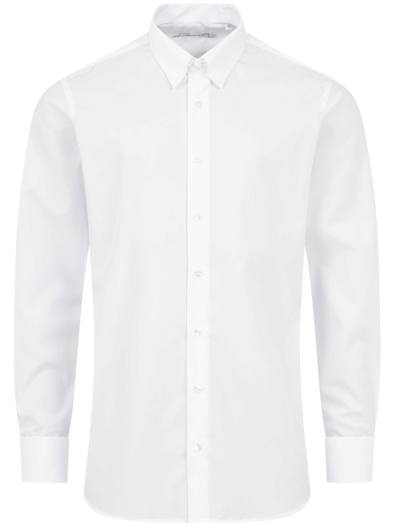 Weißes Modern Cut Classic Line Schaeffer Hemd mit Tab Kragen Weißes Modern Cut Classic Line Schaeffer Hemd mit Tab Kragen