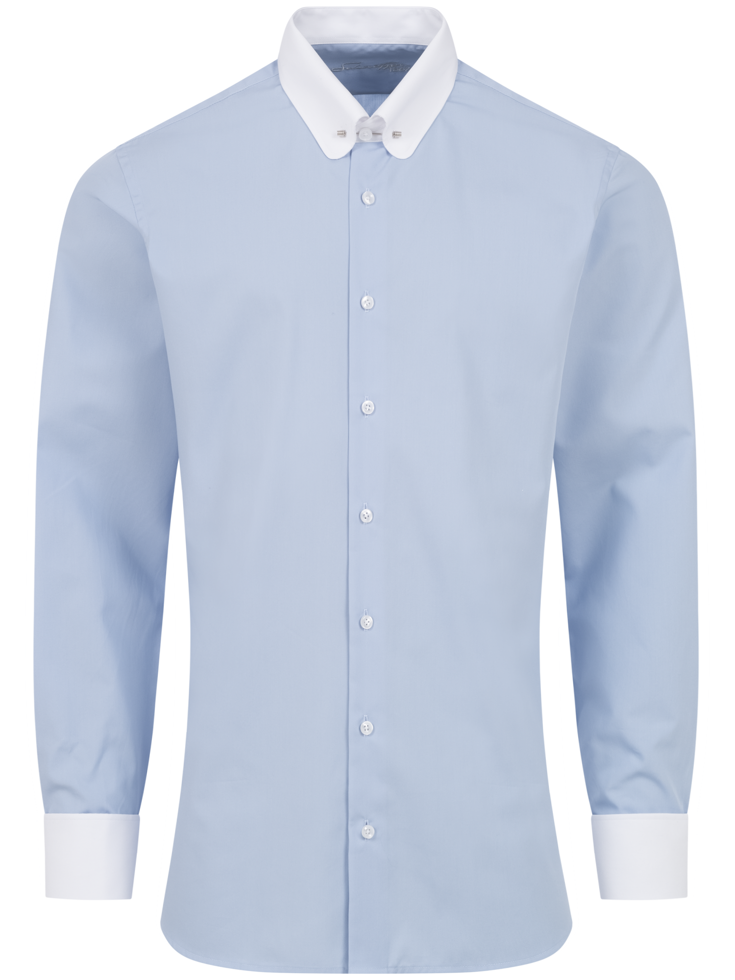 Hellblaues Slim Fit Classic Line Schaeffer Hemd mit Piccadilly Kragen Hellblaues Slim Fit Classic Line Schaeffer Hemd mit Piccadilly Kragen