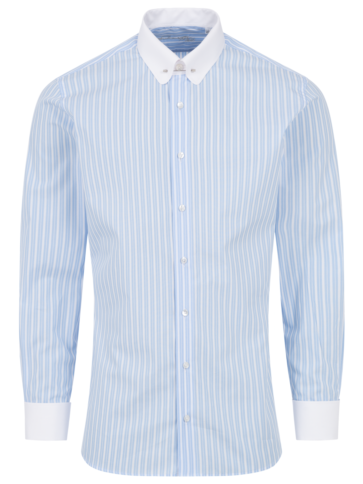 Hellblau Doppelstreifen Slim Fit Classic Line Schaeffer Hemd mit Piccadilly Kragen Hellblau Doppelstreifen Slim Fit Classic Line Schaeffer Hemd mit Piccadilly Kragen