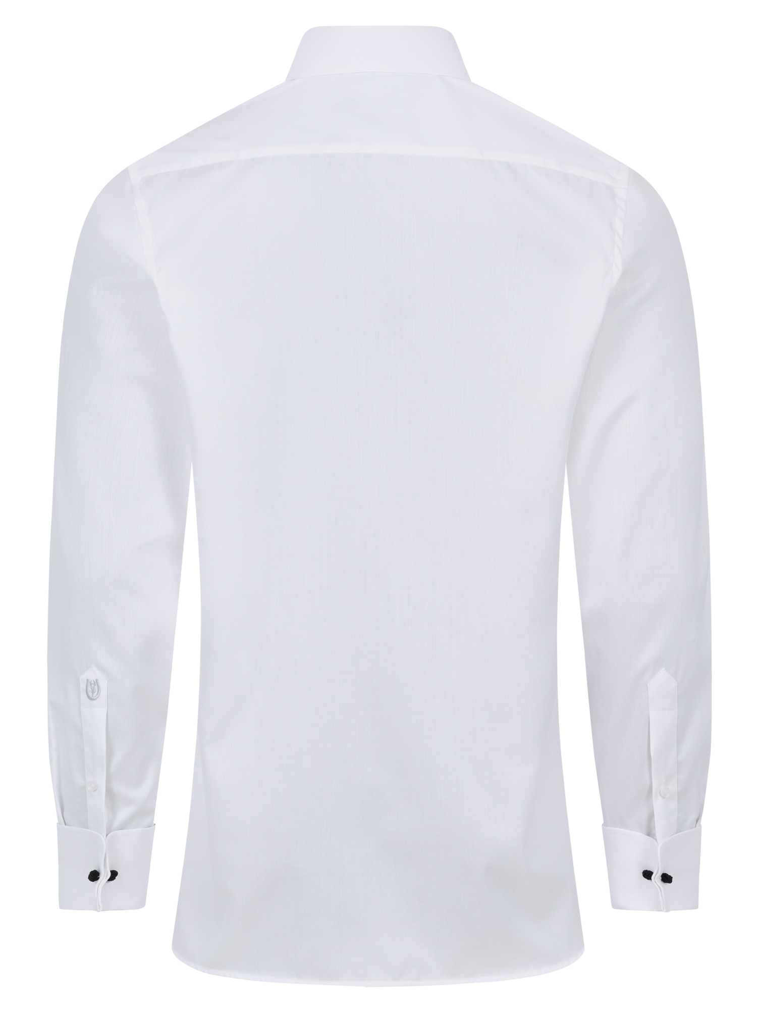 Weißes Fischgrat Slim Fit Premium Line Schaeffer Hemd mit Piccadilly Kragen