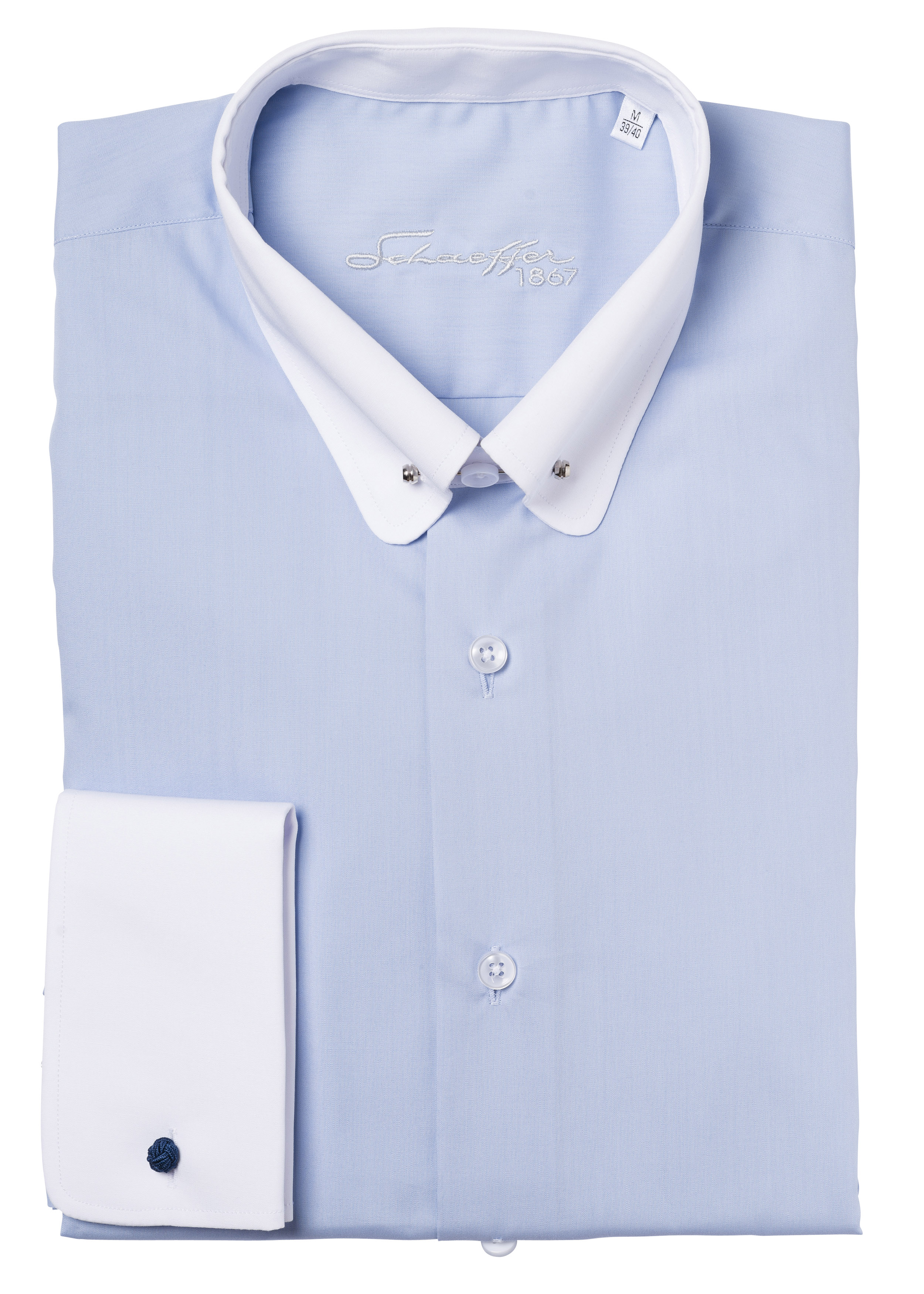 Hellblaues Modern Cut Classic Line Schaeffer Hemd mit Piccadilly Kragen Hellblaues Modern Cut Classic Line Schaeffer Hemd mit Piccadilly Kragen