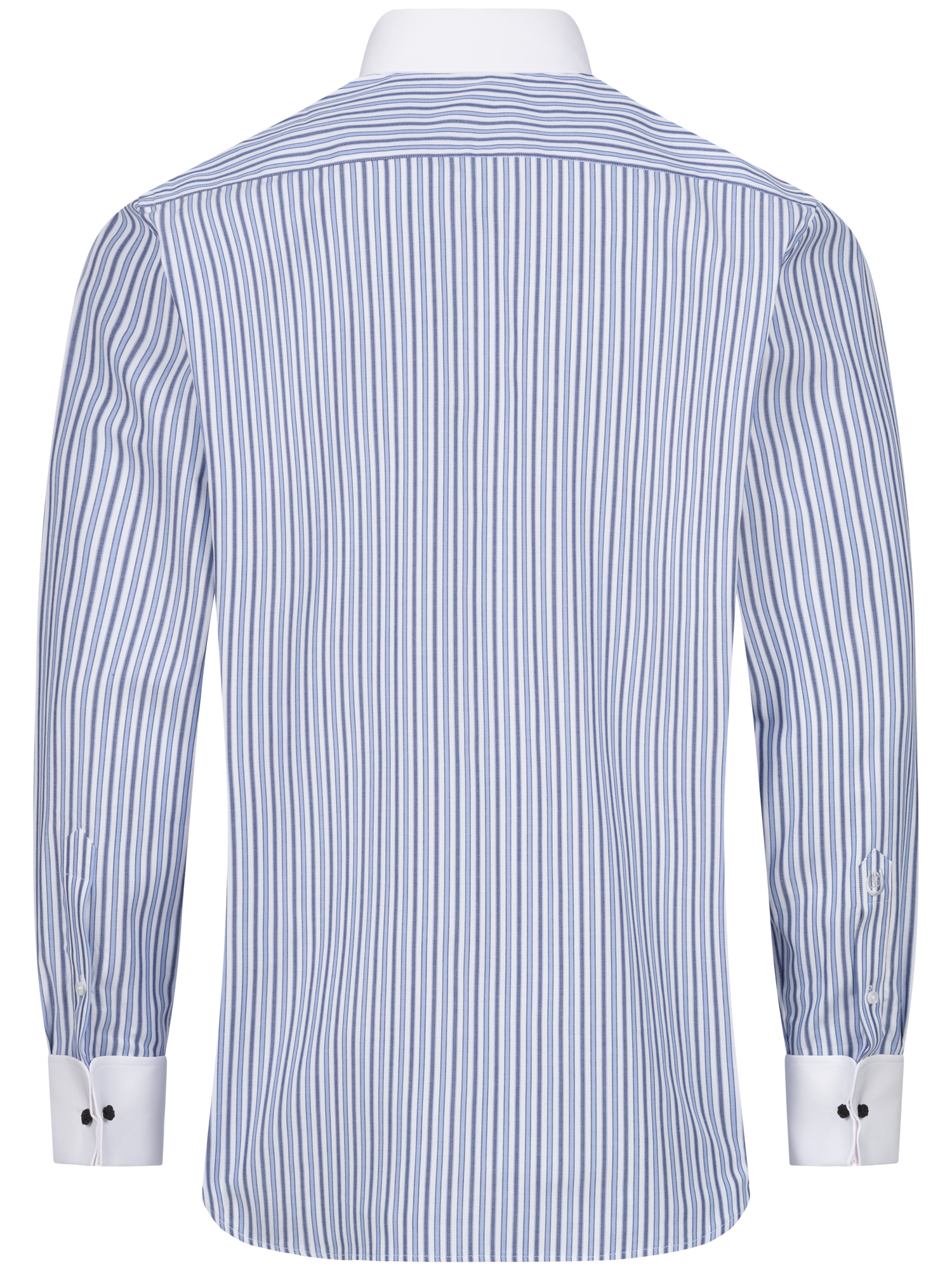 Hellblau/blau gestreiftes Modern Cut Classic Line Schaeffer Hemd mit Piccadilly Kragen Hellblau/blau gestreiftes Modern Cut Classic Line Schaeffer Hemd mit Piccadilly Kragen