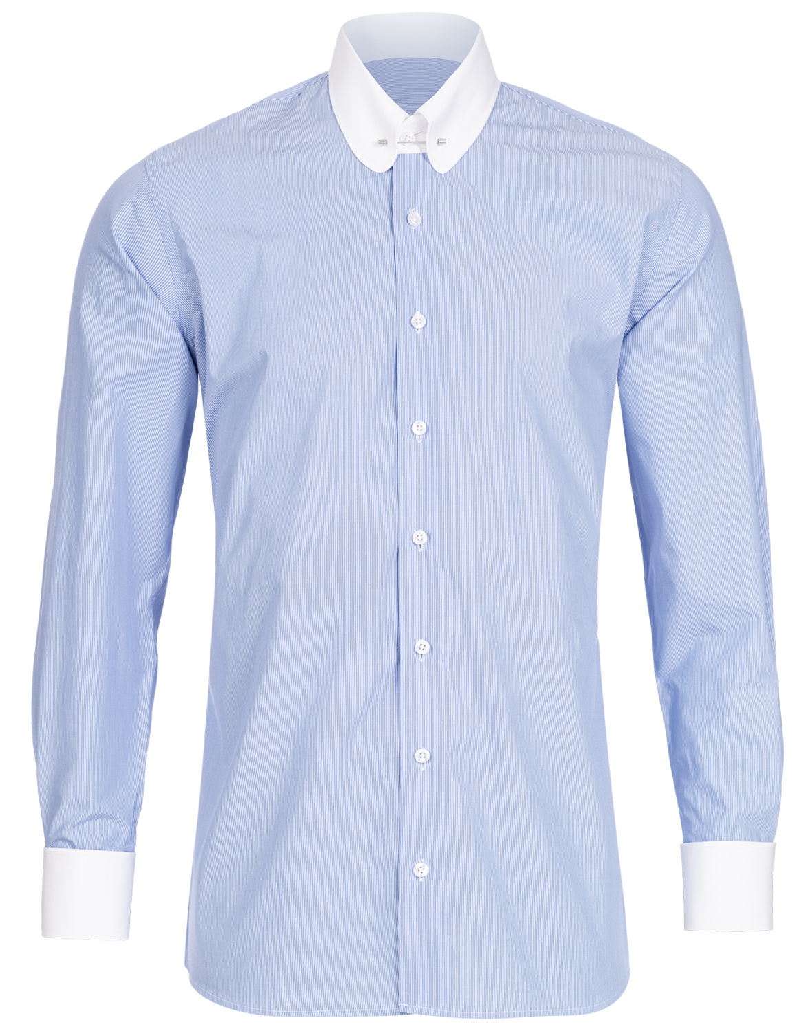 Blau fein gestreiftes Slim Fit Classic Line Schaeffer Hemd mit Piccadilly Kragen Blau fein gestreiftes Slim Fit Classic Line Schaeffer Hemd mit Piccadilly Kragen
