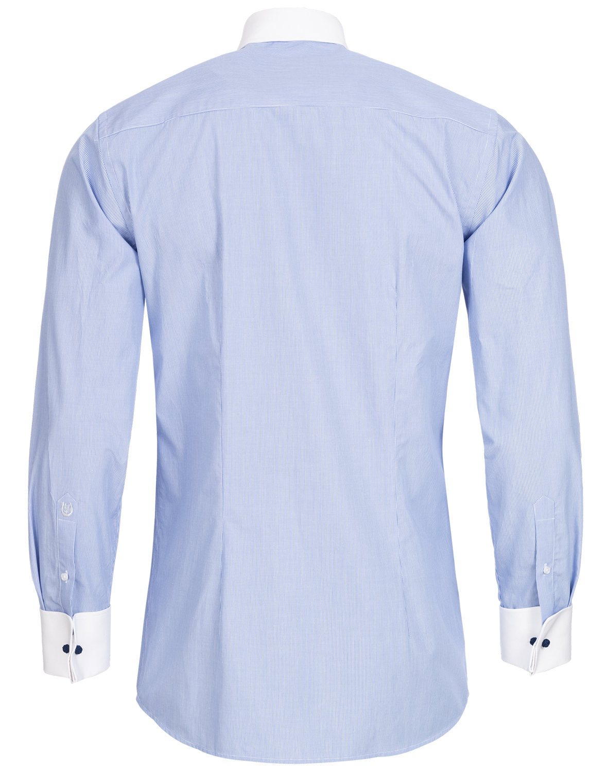 Blau fein gestreiftes Slim Fit Classic Line Schaeffer Hemd mit Piccadilly Kragen Blau fein gestreiftes Slim Fit Classic Line Schaeffer Hemd mit Piccadilly Kragen