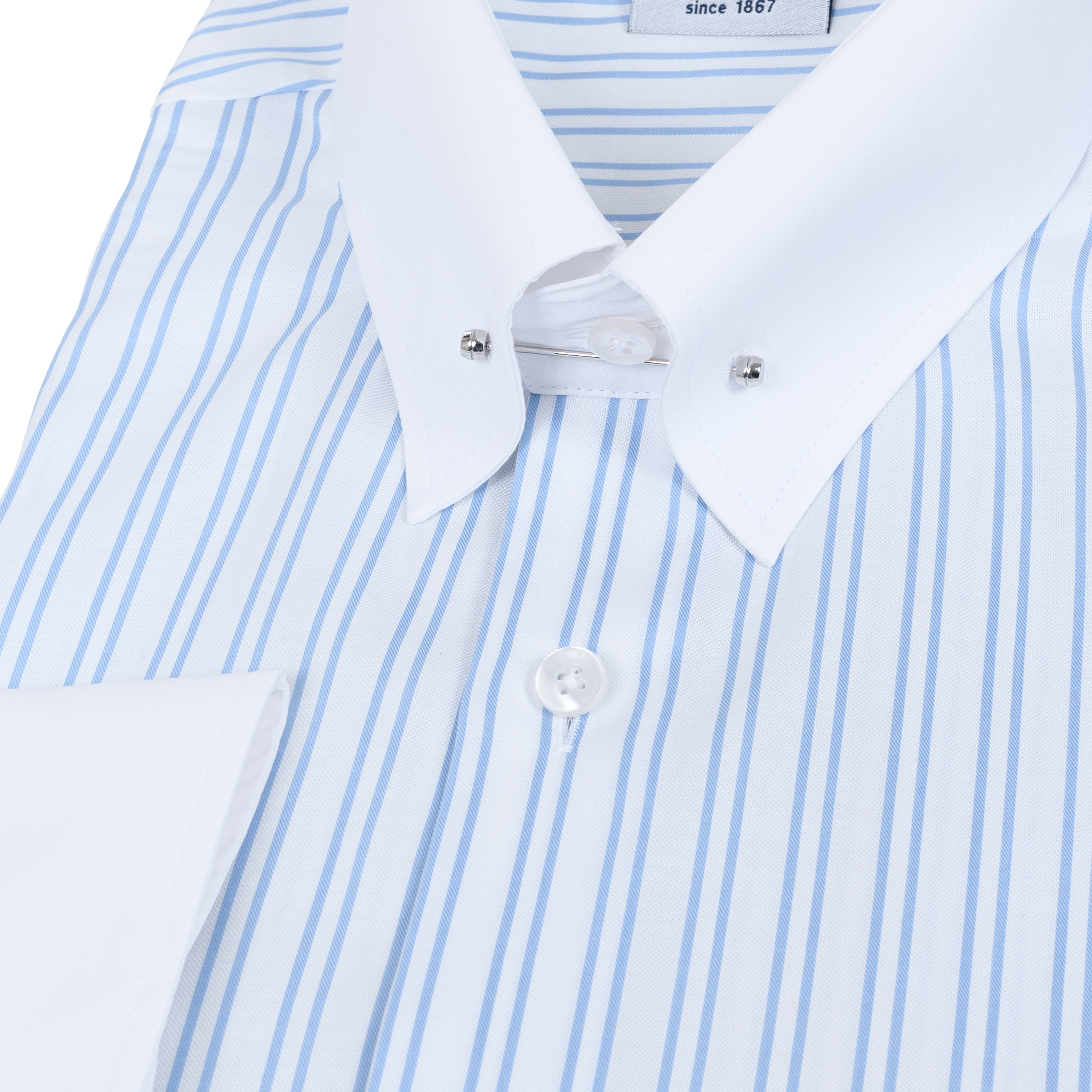 Weißes Modern Cut Urban Line Schaeffer Hemd mit Piccadilly Kragen