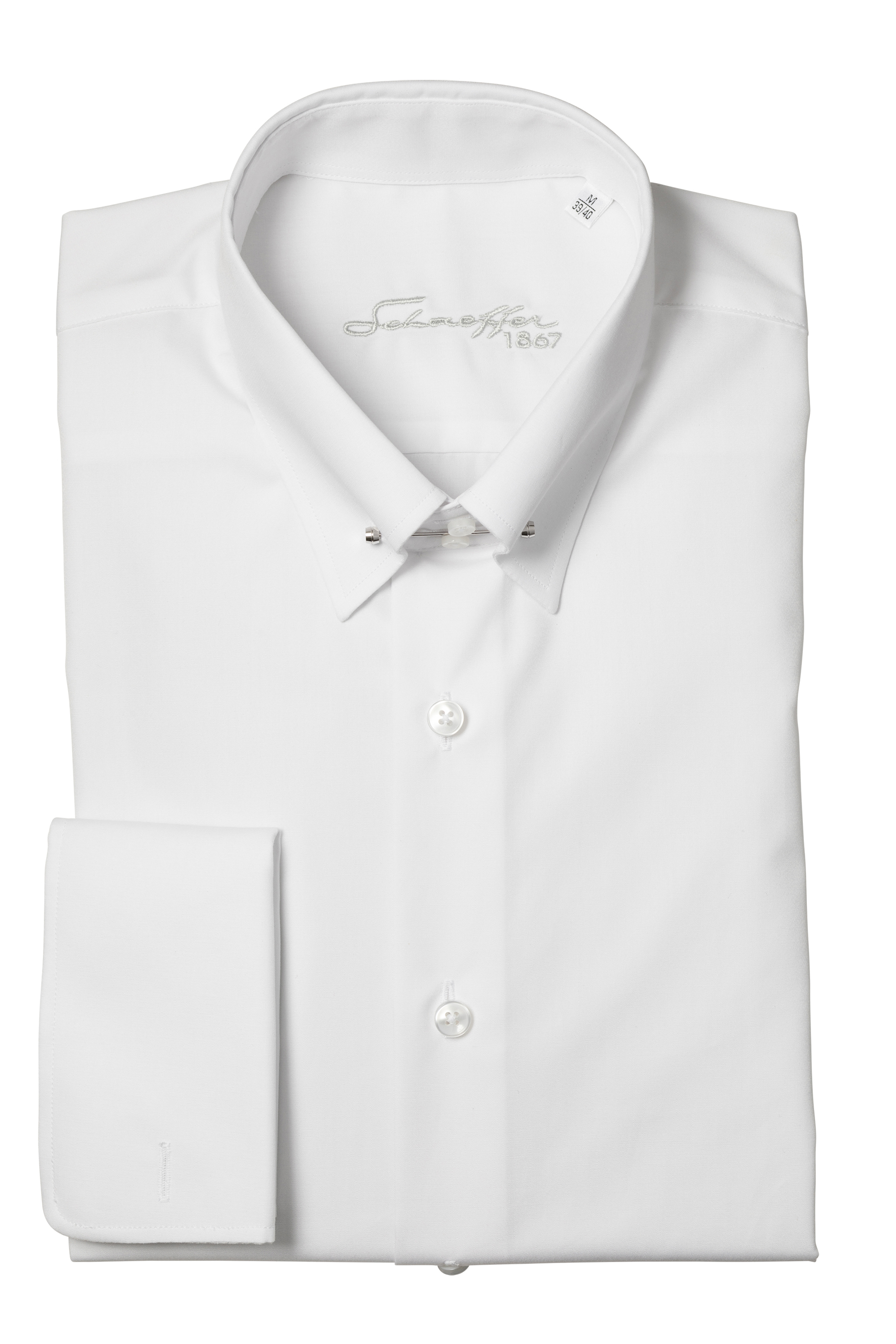 Weißes Modern Cut Premium Line Schaeffer Hemd mit Piccadilly Kragen Weißes Modern Cut Premium Line Schaeffer Hemd mit Piccadilly Kragen