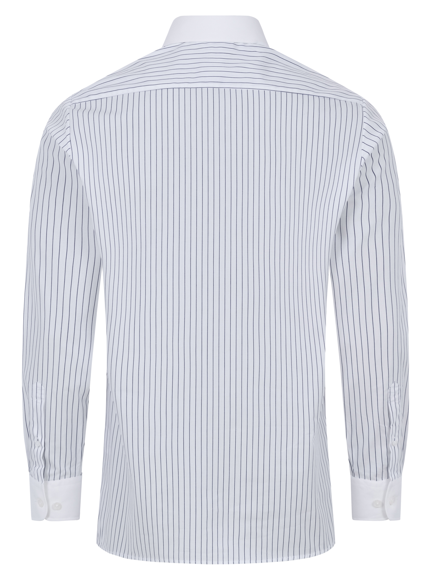 Blau gestreiftes Modern Cut Urban Line Schaeffer Hemd mit Piccadilly Kragen