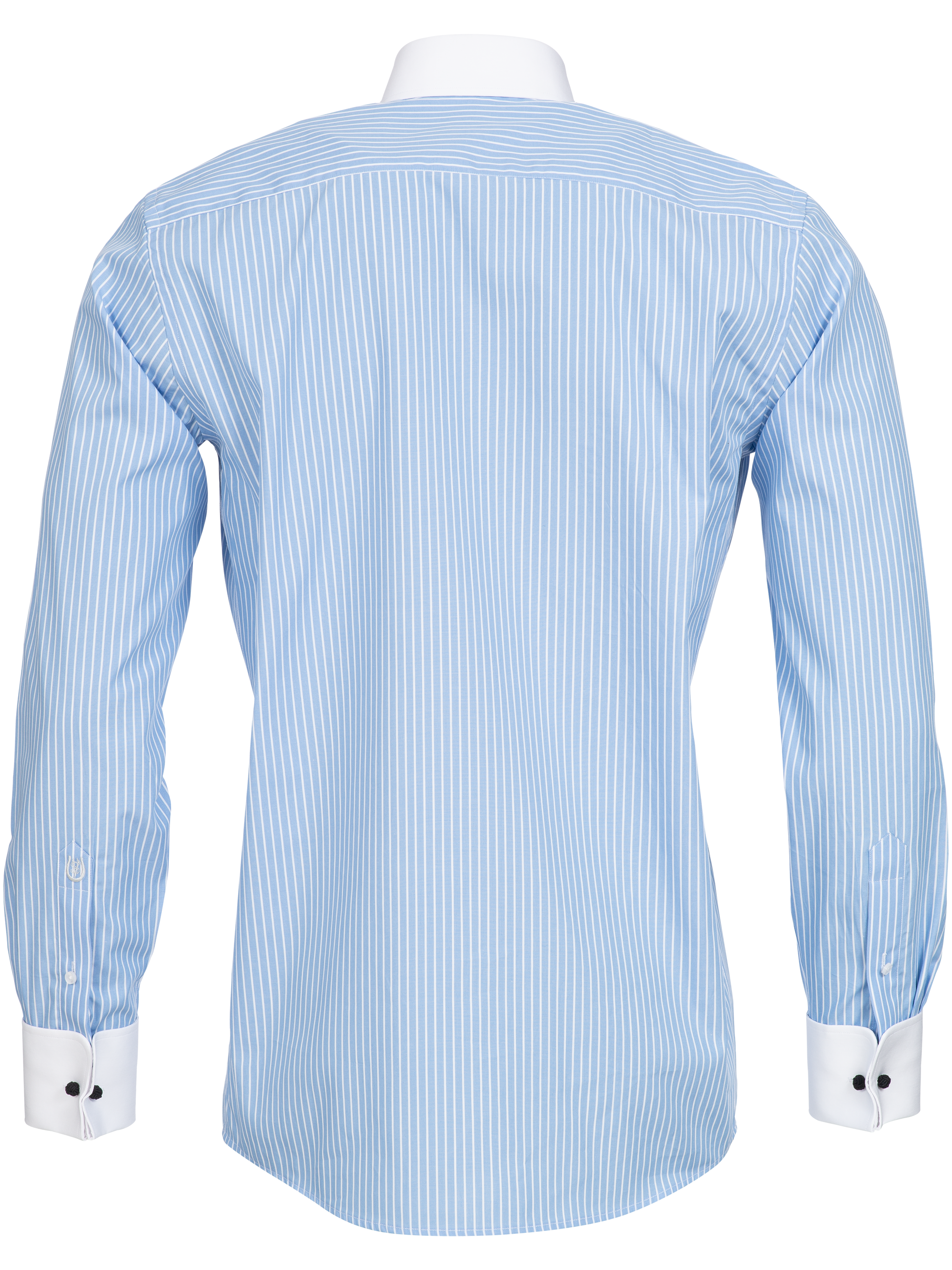 Hellblau gestreiftes Modern Cut Classic Line Schaeffer Hemd mit Piccadilly Kragen Hellblau gestreiftes Modern Cut Classic Line Schaeffer Hemd mit Piccadilly Kragen