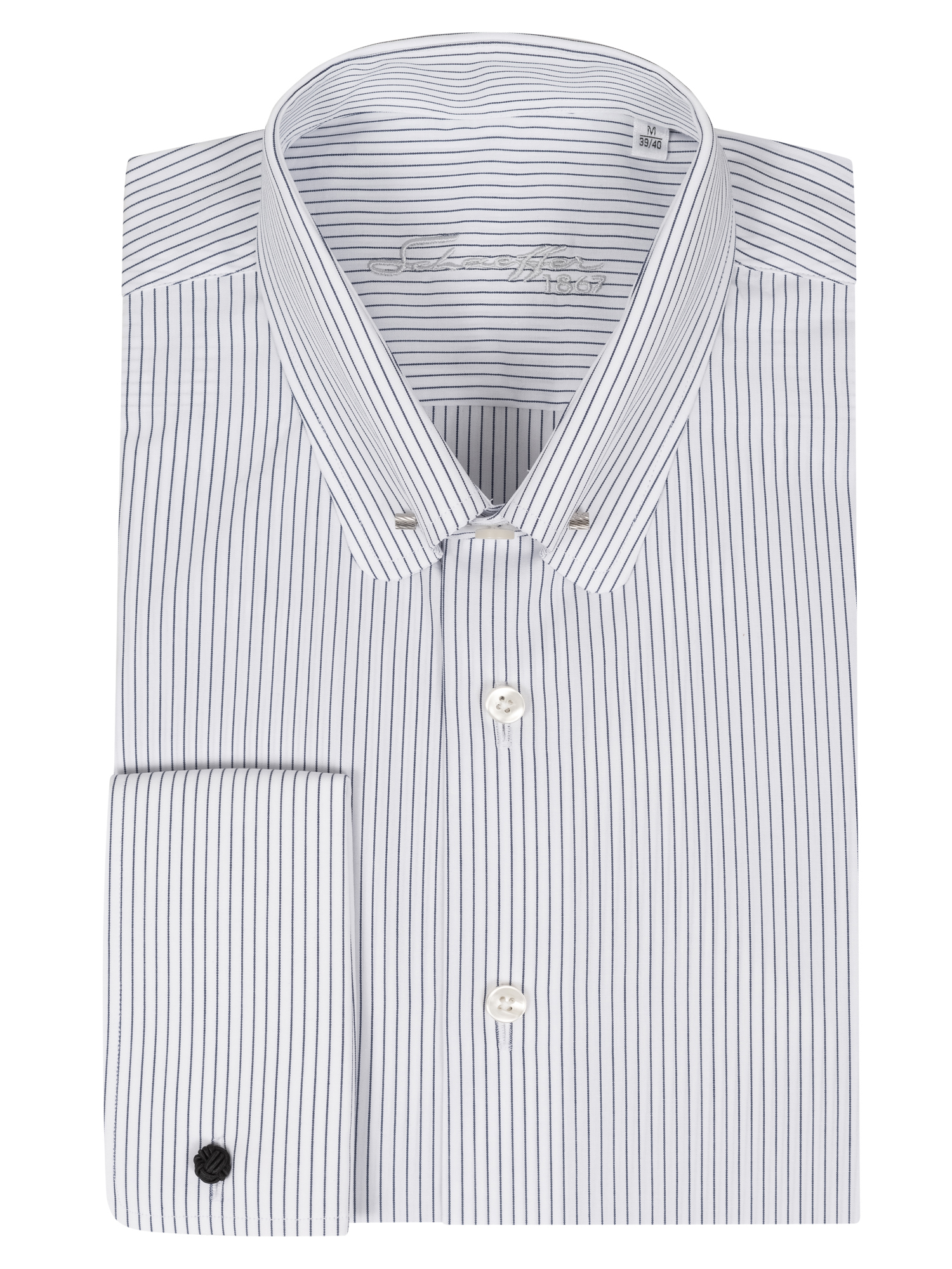 Blau feiner Streifen Regular Cut Classic Line Schaeffer Hemd mit Piccadilly Kragen Blau feiner Streifen Regular Cut Classic Line Schaeffer Hemd mit Piccadilly Kragen