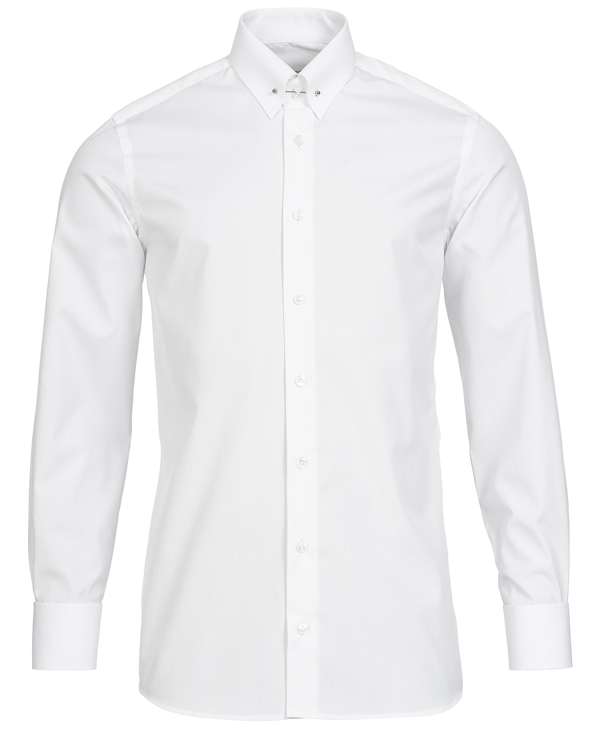 Weißes Slim Fit Premium Line Schaeffer Hemd mit Piccadilly Kragen Weißes Slim Fit Premium Line Schaeffer Hemd mit Piccadilly Kragen