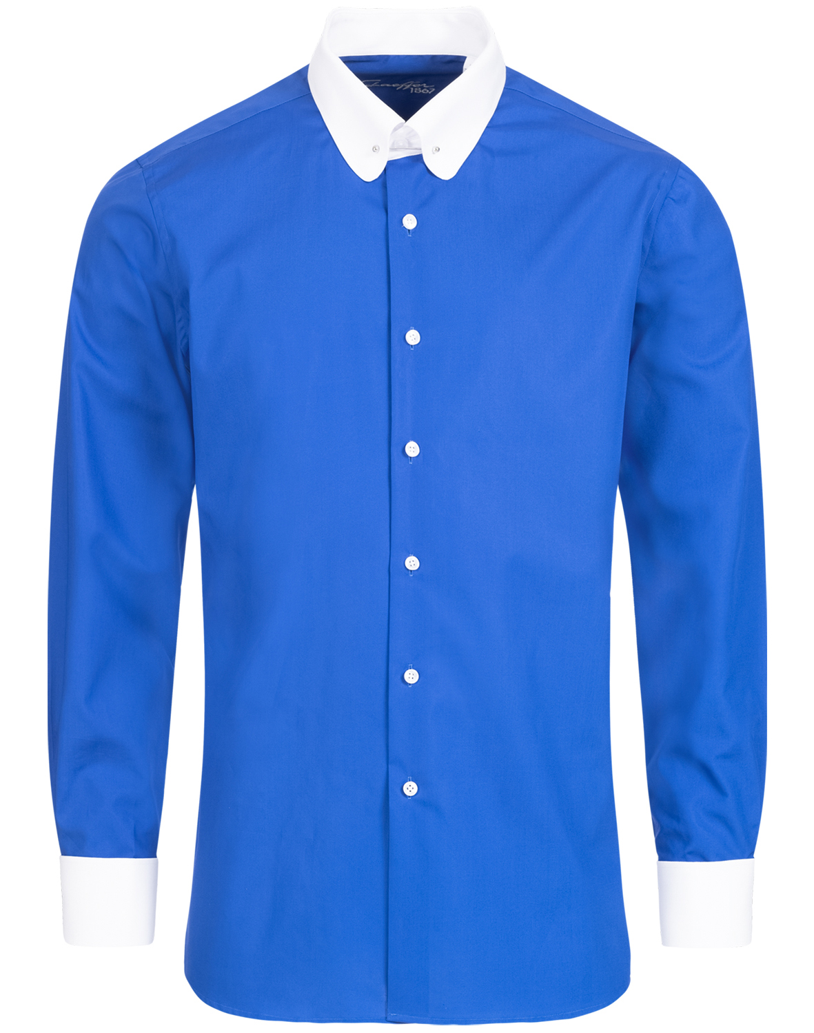 Blaues Modern Cut Classic Line Schaeffer Hemd mit Piccadilly Kragen Blaues Modern Cut Classic Line Schaeffer Hemd mit Piccadilly Kragen